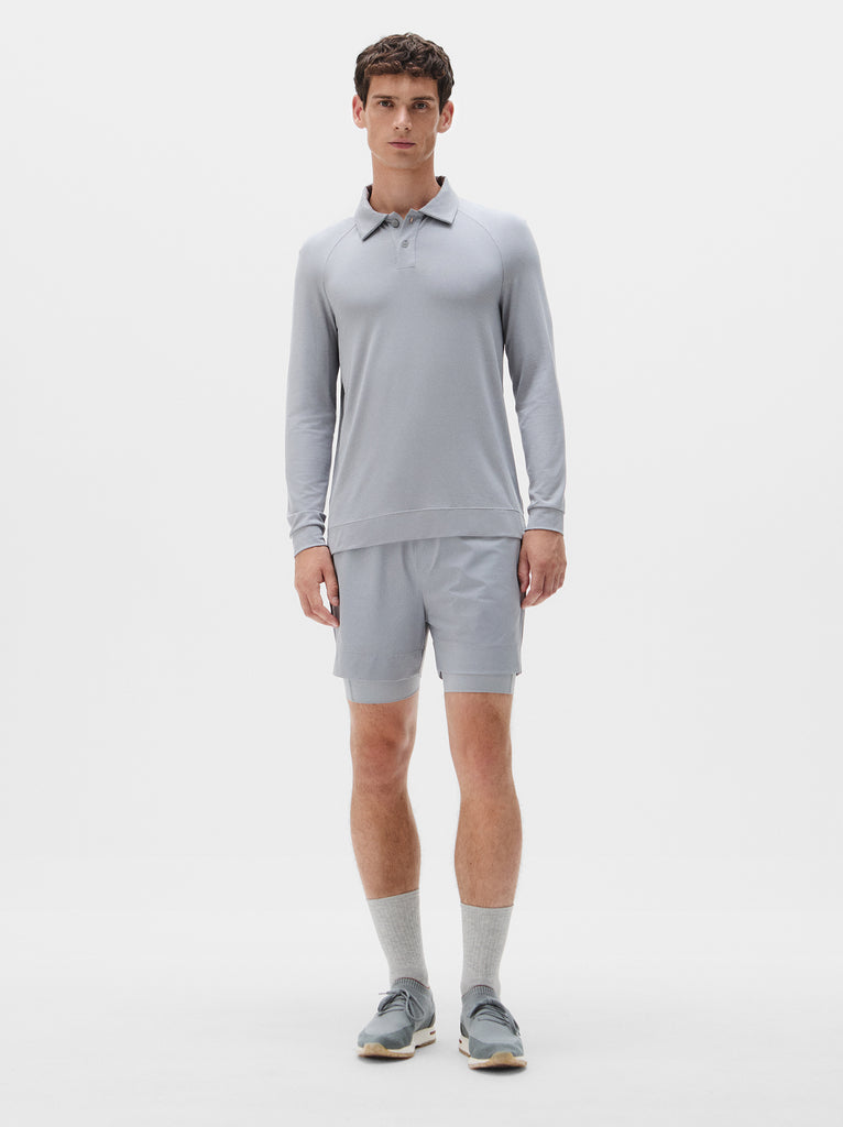 Natural Long Sleeve Tennis Polo – JACQUES NYC INC.
